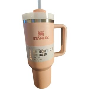 Stanley Quencher H2.0 FlowState Tumbler w/Straw 40 oz. NWT Peony